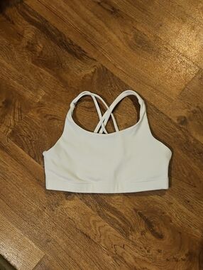 Athleta Girl White Sports Bra Size Large (12)
